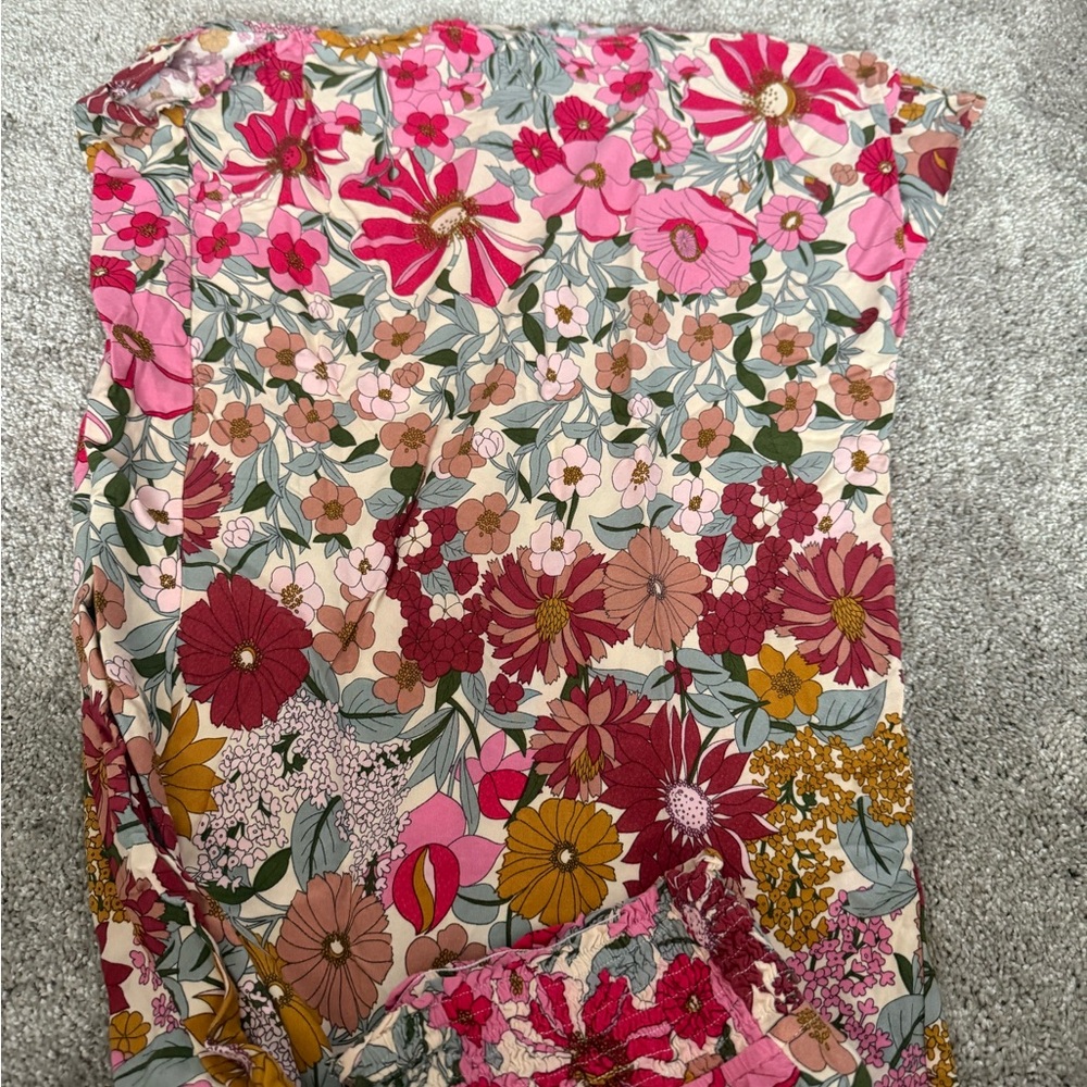 Floral Wide Leg Pants